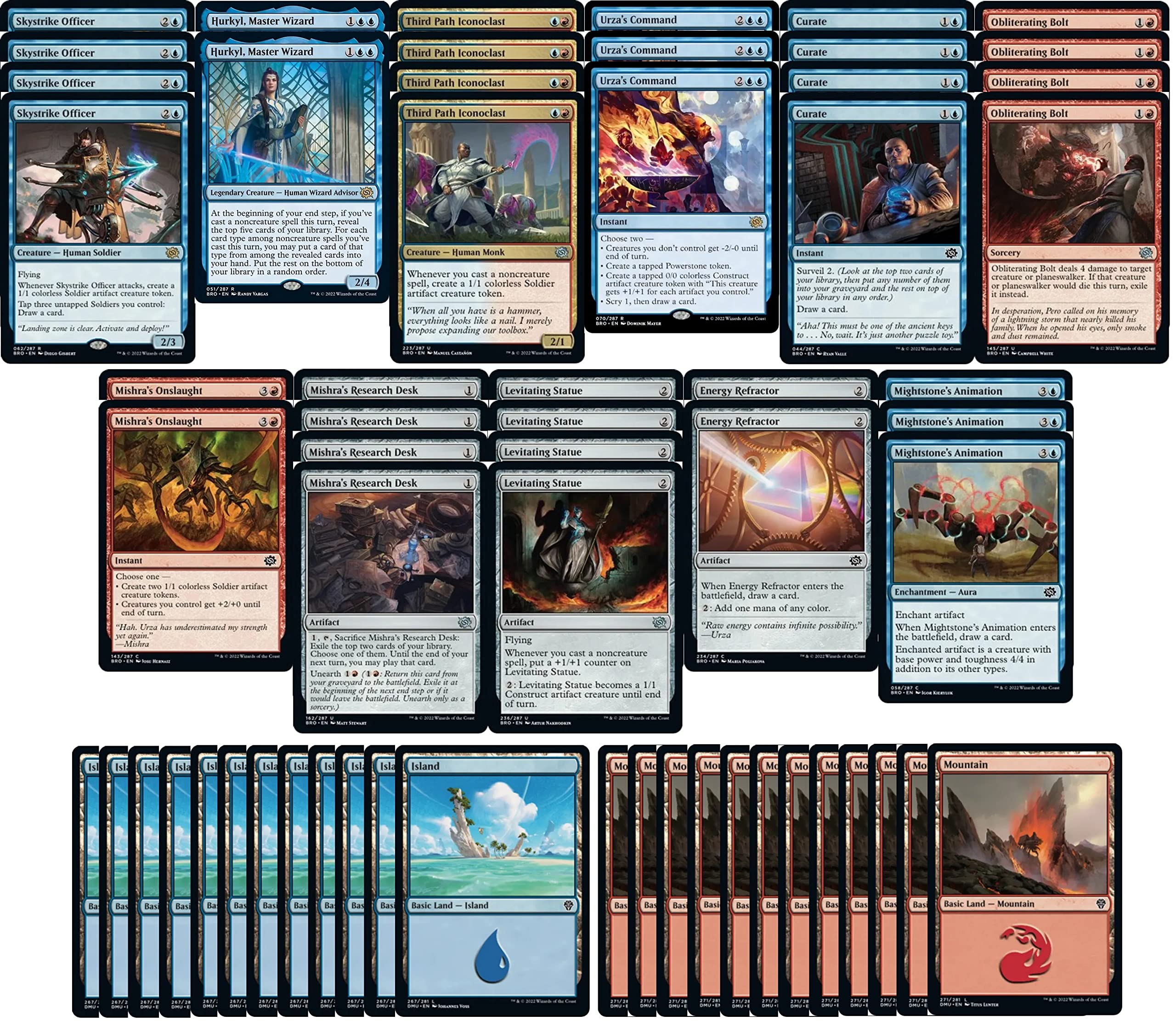 Amazon.com: Elite Izzet Artifacts Spells Deck - Blue Red - Very